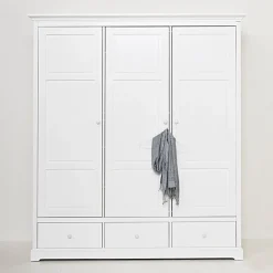 Oliver Furniture 3-tu00fcriger Kleiderschrank Weiu00df Hoch - Sofort Lieferbar