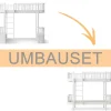 Oliver Furniture Umbauset Wood Original Hochbett zum Etagenbett weiu00df