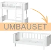 Oliver Furniture Umbauset Wood Mini+ halbhohes Hochbett zum Juniorbett Weiu00df