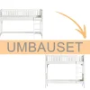 Oliver Furniture Umbauset Seaside Classic halbhohes Hochbett zum Etagenbett mit gerader Leiter