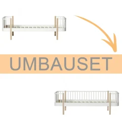 Oliver Furniture Umbauset Wood Original Einzelbett Eiche in Bettsofa