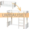 Oliver Furniture Umbauset Wood Mini+ Juniorbett zum halbhohen Hochbett Weiu00df/Eiche
