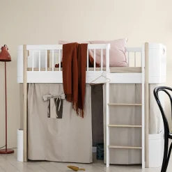 Oliver Furniture Vorhang fu00fcr halbhohes Hochbett Wood Mini+ Karamell