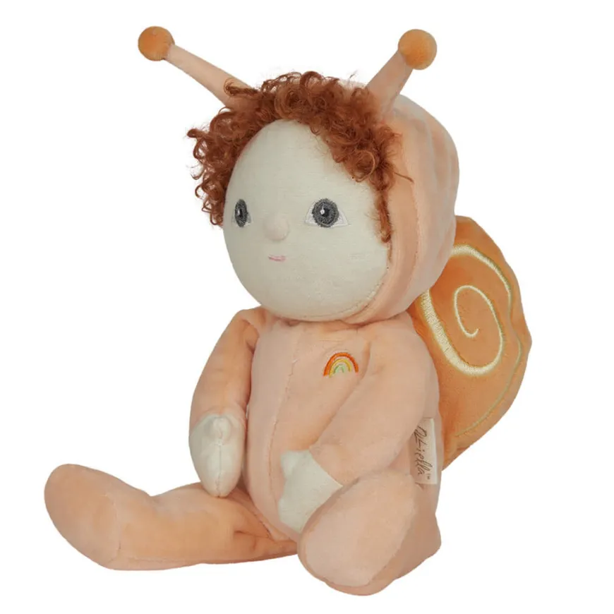Olli Ella Stoffpuppe Dinky Dinkum Dolls Scottie Snail Orange