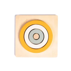 Pellianni Puzzle Rund mustard