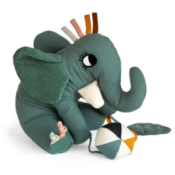 Roommate Aktivitu00e4ten-Spielzeug Elephant Sea Grey / Multi Bio-Baumwolle