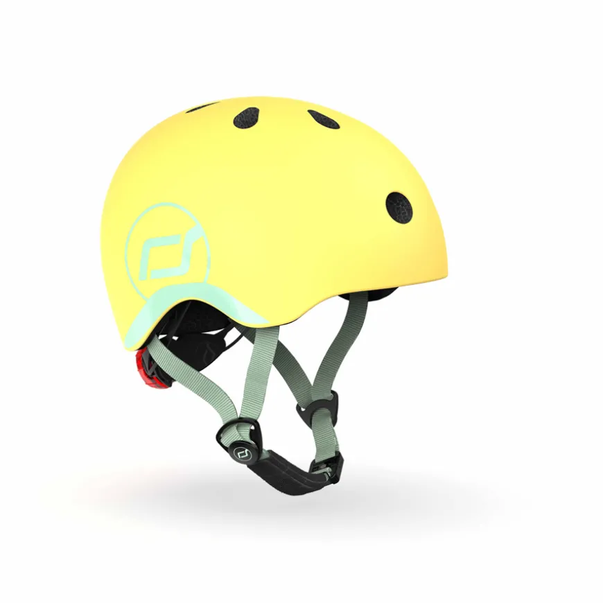 Scoot and Ride LED-Helm XXS - S lemon