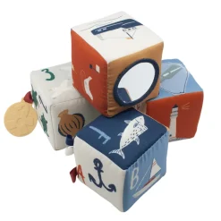 Sebra Babystoffblu00f6cke Seven Seas 4-teilig