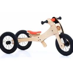 Trybike Dreirad / Laufrad Wood Orange 4 in 1