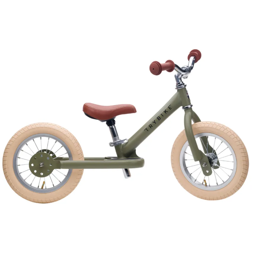 Trybike Laufrad Steel Vintage Green matt