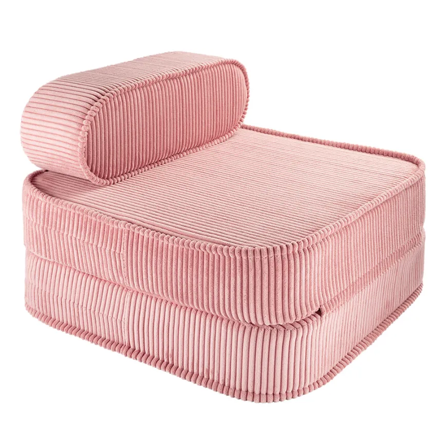 Wigiwama Kindersessel ausklappbar Pink Mousse Flip Chair Cord