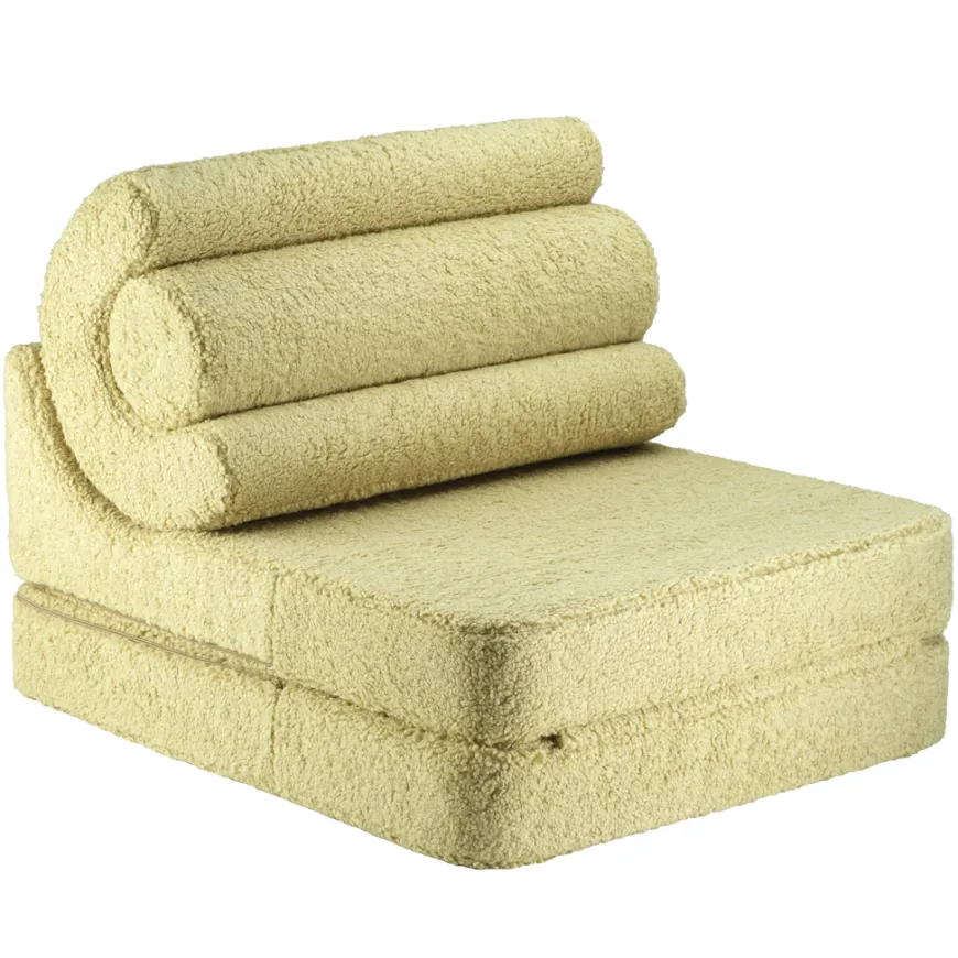 Wigiwama Kindersessel/Matratze Flipster Matcha Teddy