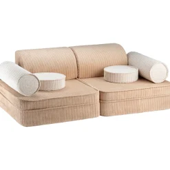Wigiwama modulares Kindersofa Brown Sugar Cord