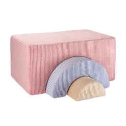 Wigiwama modulares Spielset Pink Mousse Rainbow Cord