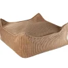 Wigiwama Pouf Ottoman Toffee Square Cord